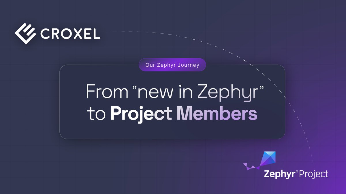 Croxel and Zephyr Project logos with the headline Our Zephyr Journey: From "new in Zephyr" to Project Members