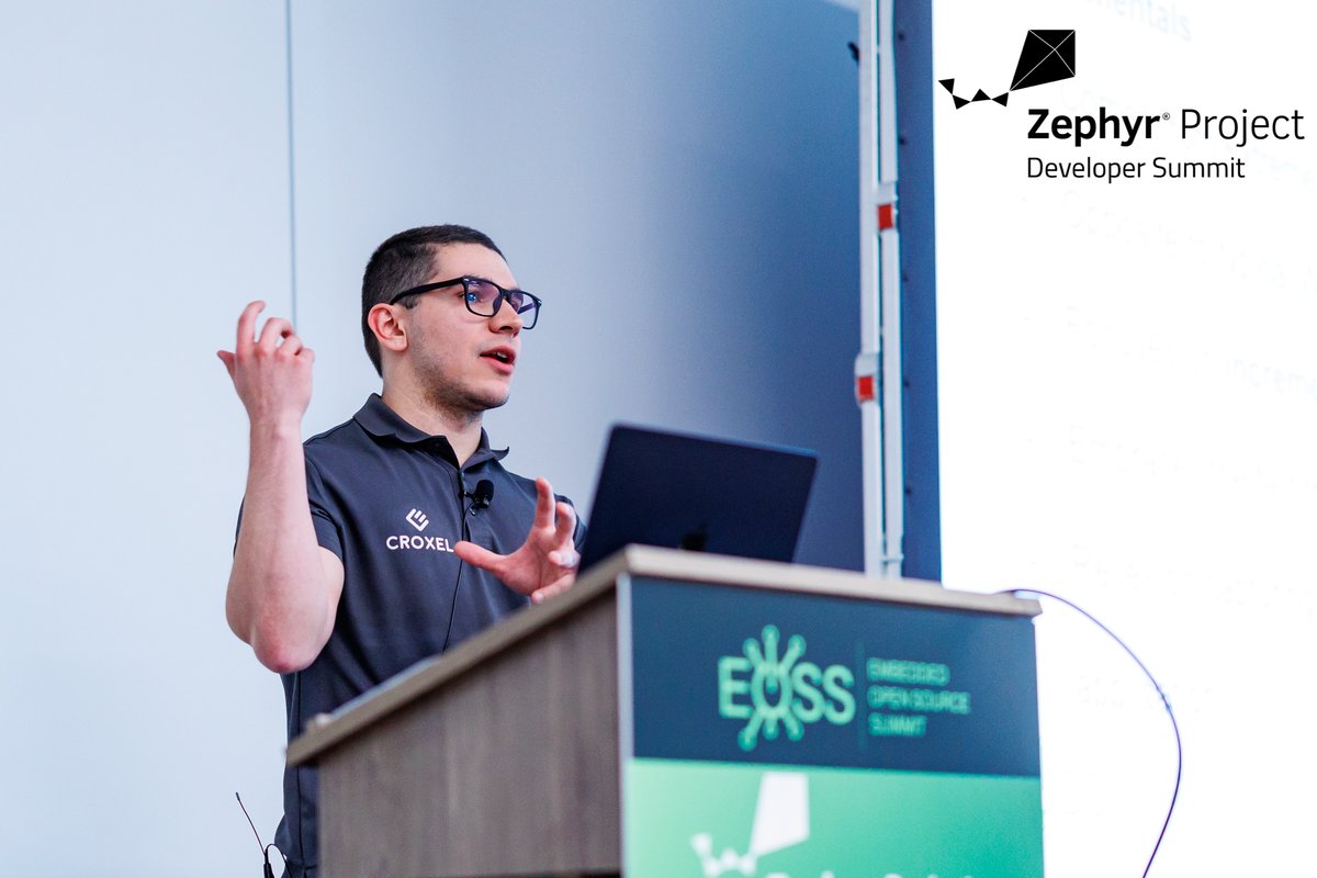 Luis Ubieda presenting at Zephyr Developer Summit